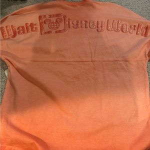 Walt Disney World Coral Orange Sparkle NWT Rare Parks Ombre Spirit Jersey Xs LE
